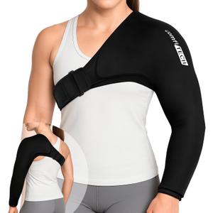 ComfiTECH Shoulder Arm Ice Pack Wrap for Pitchers, Ice Arm Sleeve for Volleyball Player, Athlete, Flexible Cold Application for Throwing Recovery, Elbow Joint and Muscle Relaxation & Daily Use, Medium