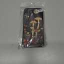 Compatible with iPhone 13 Case, Aesthetic Moonlight Mushrooms Beautiful Flowers Slim Soft TPU Shockproof Protection Case