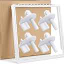 241969501 Refrigerator Shelf Frame &241993101 Crisper Shelf Cover Support(4 PacksKit Compatible for Frigi.daire Refrigerator Part 241969501 of FFSS2615TS3, FGSS2635TF1, FFSS2615TS0 Shelf-by MIFLUS