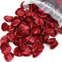 Der Rose 300pcs Artificial Flowers Silk Fake Red Rose Petals Flower Girl Scatter Pedals for Aisle Centerpieces Table Confetti Party Favors Home Wedding Decorations