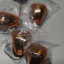 5pcs Amber Lens Amber LED Cab Roof Marker Lights, KOMAS Roof Top Lamp Clearance Running Light Replacement for Truck SUV Ford 1999-2016 E/F Super Duty (Amber Lens & Amber LED)