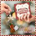 2 x Miniature Violin Christmas Ornament  Holiday Music Wooden Ornaments Home Decor, Vintage Musical Instrument Gift for Violinists, Violists, Music Lovers & Violin Teachers