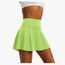 LXNMGO Women's High Waist Pleated Tennis Skirt with 4 Pockets Lightweight Athletic Golf Skorts Skirts for Running Workout (Medium, Green)