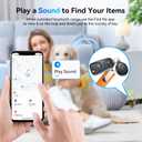 Smart Tags-4 Pack, Smart Bluetooth Tracker Work with Apple Find My, Key Finders and Find My Tracker, Game Changer Waterproof Smart Tag with Key Ring Tracker Tag for Keys/Luggage/Wallet etc