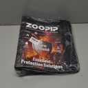 Fireproof 3 Ring Binder with Zipper, 2 Inch D Rings Hold up 450 Sheets of 8.5" x 11" (A4), Compatible with Clear Page Protectors, Built-in net and Pen Holder (1 Pcs, Black, 2")