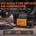 ALL-TOP Air Compressor Kit, Dual Cylinder 12V Portable Inflator 12.35 ft³/Min, Offroad Air Compressor Pump for Truck Tires, Heavy Duty Max 150 PSI for 4x4 Vehicle & RV
