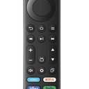 Replacement Remote for All Fire Series, TV Stick (HD, 4K, 4K Max, Lite), TV Cube and Omni, Insignia, Toshiba, Smart TVs, with Voice Control