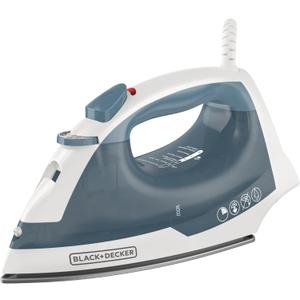BLACK+DECKER Easy Steam Compact Iron for Clothes, Automatic Shutoff, Nonstick Plate, Light Weight, 1200 Watts (Standard) Blue