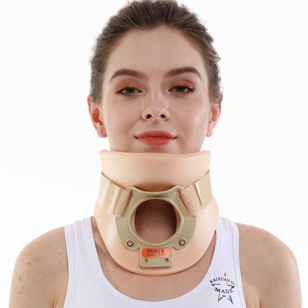 Philadelphia Neck Brace Foam Lightweight Soft Cervical Collar Height 3 1/4 Inch Immobilizer Collar Support Neck Traction Device Neck and Head Braces (Size M)