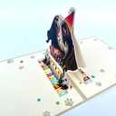 3D Pop-Up German Shorthaired Pointer Dog Birthday Card - Cute GSP Dog with Cake Celebration, Whimsical Happy Birthday Greeting for Dog Lovers - Shorthaired Pointer Dog 3D Birthday Pop Up Cards