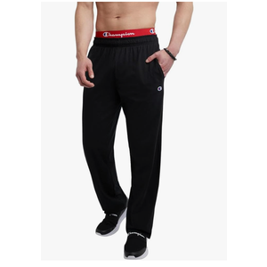 Champion Men's Pants, Lightweight Open-Hem Lounge Pants for Men, Jersey Pants  , L Tall