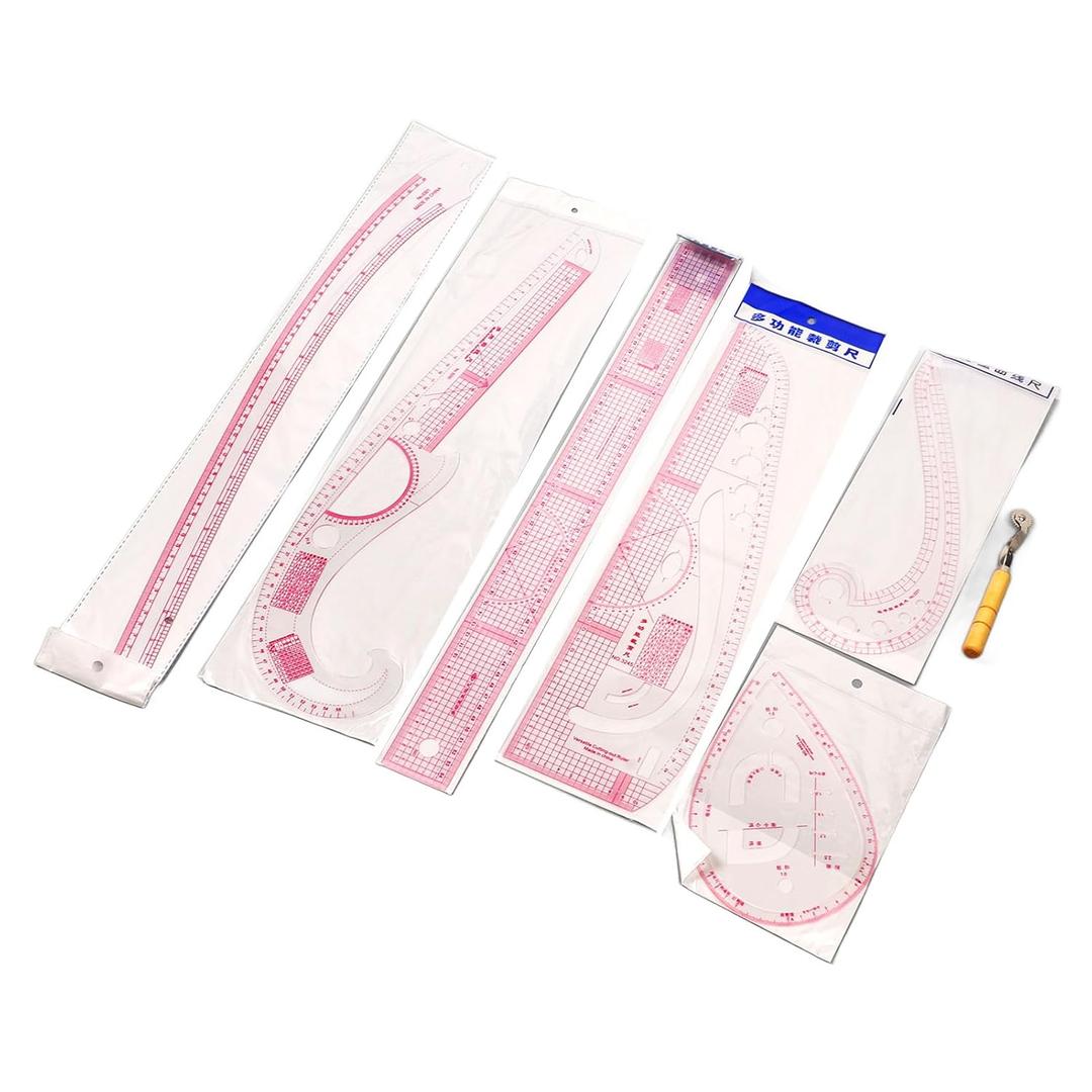 7pcs Sewing Rulers Set for Cutting Fabric and Sewing Patterns, High Accuracy Complete Tools for Beginners 7pcs Sewing Rulers Set for Cutting Fabric and Sewing Patterns, High Accuracy Complete Tools for Beginners