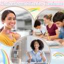 30 Pcs Operation Christmas Pens Inspirational Rainbow Ballpoint Pens with Motivational Words Rainbow Party Favors Classroom Rewards Gifts from Teachers