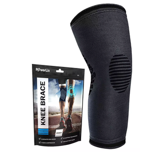 POWERLIX Compression Knee Sleeve for Men & Women, Medical Knee Brace for Recovery, Size L