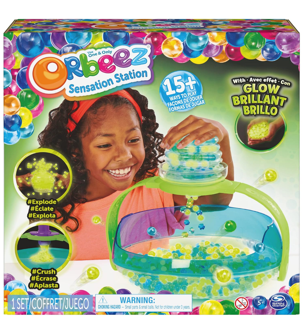 Orbeez Sensations Station Set - Glow in the Dark & Colourful Original Water Beads Kit for Creative Fun from 6 Years