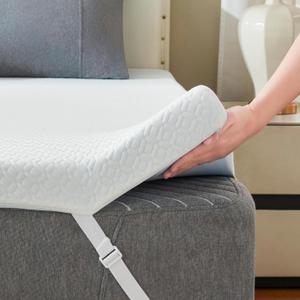 3 Inch Cooling Memory Foam Mattress Topper King, Gel Bed Topper for Pressure Relief, High Density Sleep Comfort with Removable & Washable Bamboo Cover