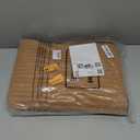 A Roll Large Semi-Finished Striped Door Mat Waterproof Entry Mat with Rubber Lining, Indoor and Outdoor Rug for Wet Weather, Entrance Shoe Scraper, Kitchen, Bathroom, 22 x 59 Inch (Khaki)