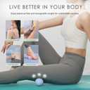 Silicone Lacrosse Balls for Yoga and Myofascial Release - Deep Tissue Massage,Trigger Point Therapy and Foot Plantar Fasciitis,Muscle Knots,Relieving Muscle Pain,Muscle Soreness Balls