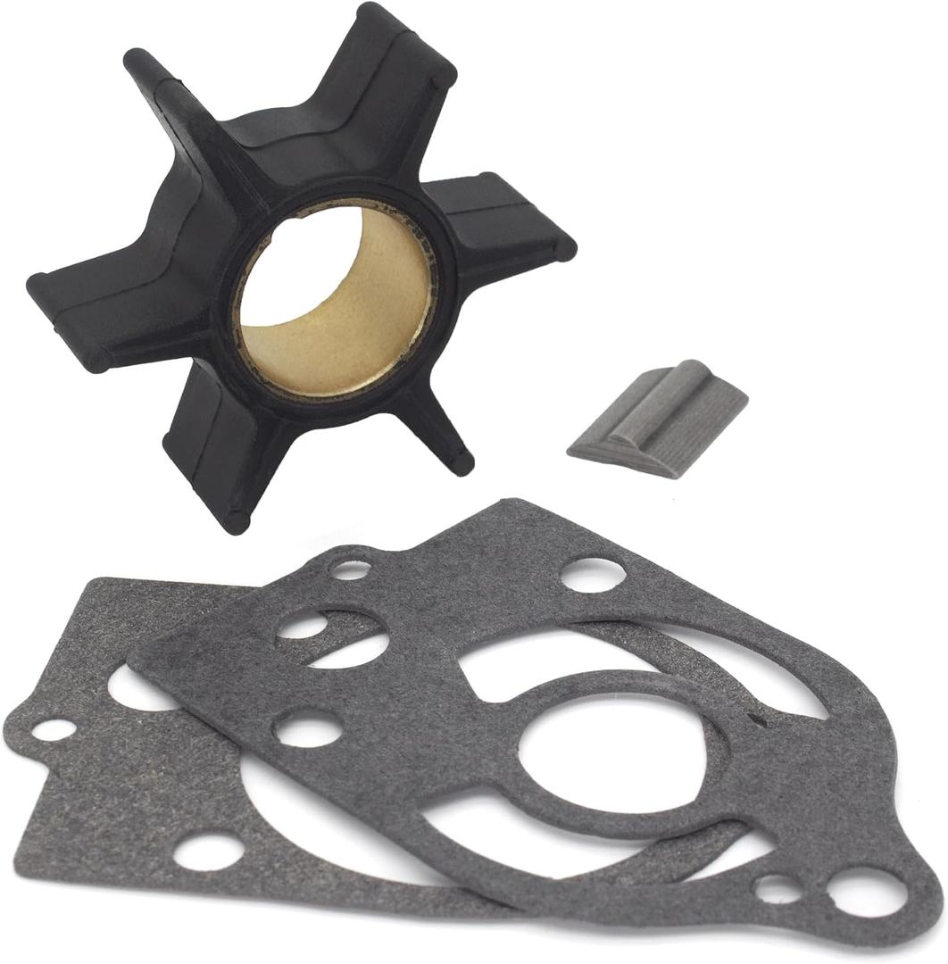 QuickMarine 89983 Water Pump Impeller Service Kit for Mercury Marine 30-70 HP Outboard Motor Replacement 47-89983T 47-65959 47-20268 47-89983 Sierra 18-3007 with Key and Gaskets