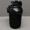 DYSANKY 1 Gallon Water Bottle Insulated | Thickened Stainless Steel Vacuum Metal Water Jug | Portable Sports Large for Gym and Hiking with Straw, Carrier Bag, Handle Strap | BPA-Free 128 oz (Advanced Black)