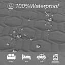 Tcksstex Waterproof and Non-Slip Dog Bed Cover and Pet Blanket Sofa Pet Bed Mat ，car Incontinence Mattress Protectors Furniture Couch Cover for Most Cats Dogs,Pets（52x82-Dark Grey）