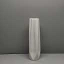 Ceramic Large Floor Vase, GDSZJLJ White 17.7" Tall Flower Vase Decorative Vases for Living Room Modern Home Decor Office Bedroom Kitchen Wedding House Dcor, Gift for Wedding Housewarming (5-stripes)