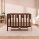 Dream On Me Synergy 5-in-1 Baby Crib, Converts to Toddler Bed, Walnut Brown
Daybed & Full-Size Bed, 3-Position Mattress Support, GREENGUARD Gold, BSA Verified, ASTM/CPSC Tested, 50 Lb Limit