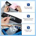 Adult Diaper Disposal Bags, Incontinence Pad Disposable Bag with Adhesive, Seal Odor, Leak-Proof and Tear Resistant, Discreetly Hide Personal Elderly Diapers (Silver, 200 Pcs)