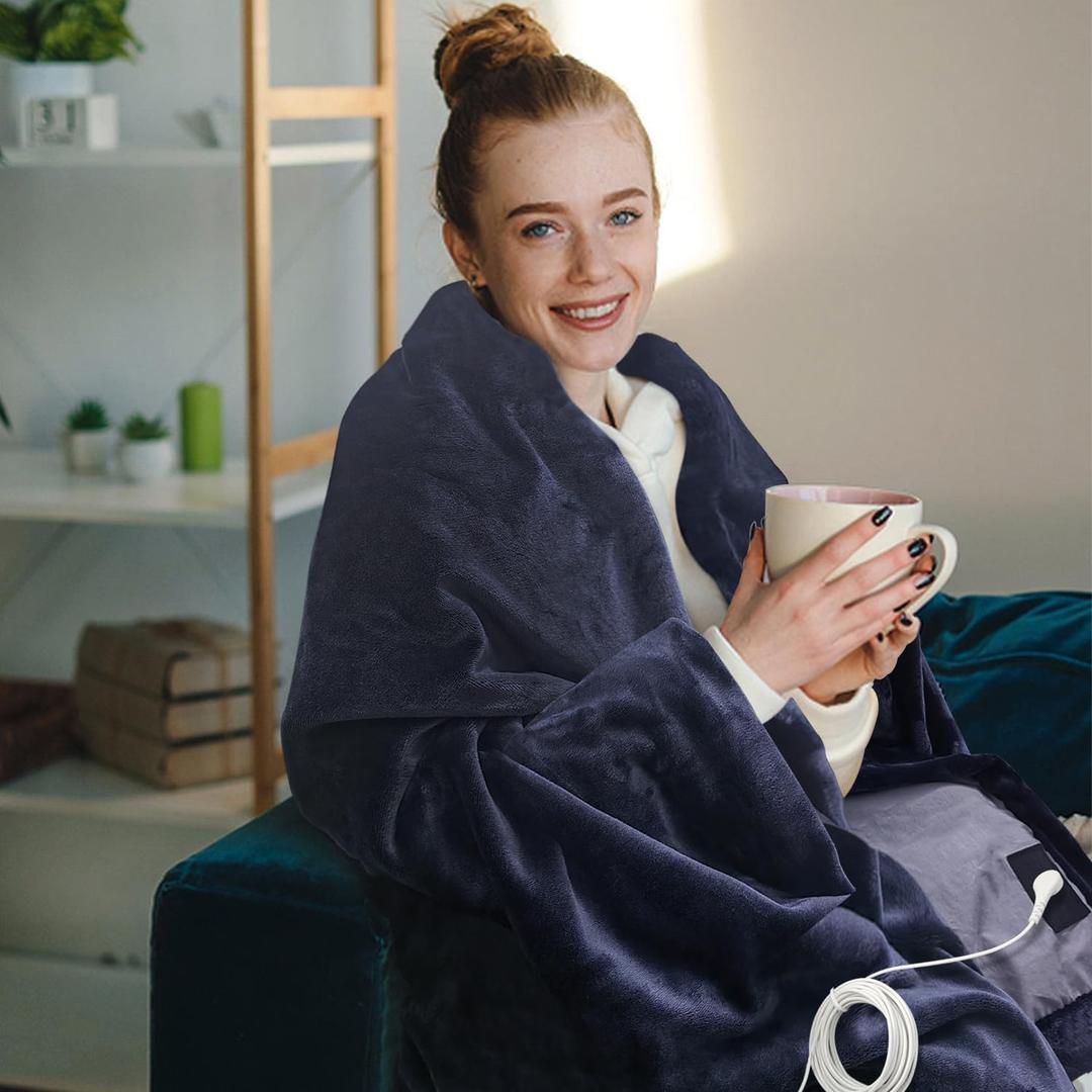 NEWARR Grounding Blanket - Size 55" x 79"inch, Grounding Sheet Connected Earth for Better Sleep, Relieve Pain, Earthing Bed Blanket with Grounding Cord