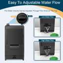 Hygger Turtle Tank Filter for 5-55gallon Low Water Level Filter with Multifunction Filtration Drainage Adjustable Aquarium Power Filter for Frog Newt Amphibious Reptiles