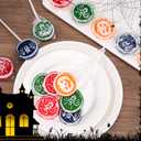 Halloween Lollipop 24 Pack, Halloween Candy Bulk, Spider, Pumpkin, and Bat Lollipops Individually Wrapped, Trick or Treat Candy, Fruit Flavors, for Party Goody Bag Fillers