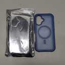 Magnetic for iPhone 16 Case, [Compatible with MagSafe][Military Grade Drop Protection][Heavy Duty Protection][Non-Slip][Shockproof] 2-Layer Durable Bumper Phone Case 6.1''-Deep Blue