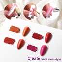 2 x U-Shinein Gradient Painting Gel, 4 Colors Ombre Gel Nail Polish for Ombre Nails Aura Nails French Manicure Blush Nail Art Long-lasting No-wipe Soak Off UV DIY Nail Art Brilliant Colors