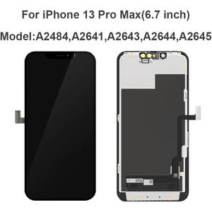 for iPhone 13 Pro Max Screen Replacement 6.7 inch, Compatible with Model A2484, A2641, A2643, A2644, A2645