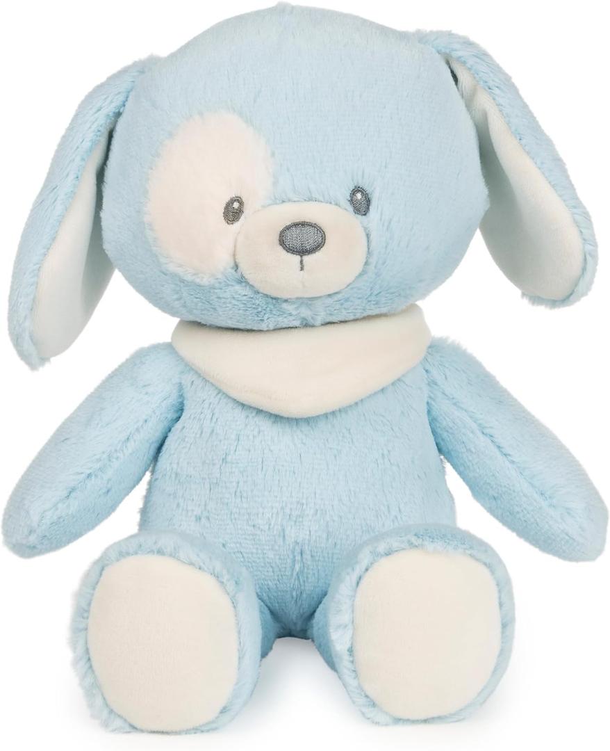 GUND Baby Sustainable Puppy Plush, Stuffed Animal Made from Recycled Materials, Gift for Babies and Newborns, Blue/Cream, 13"