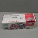 Toys for 1 2 3 Year Old Girl, 5-in-1 Carrier Truck for Toddler Girl, Friction Power Toy Cars with Light & Sound, Birthday Gifts, Pink