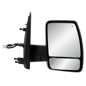 Passenger Right Side Door Mirror Power and Heated Glass Chrome Back Cover Manual Folding for Nissan NV1500 NV2500 NV3500 from 2012 to 2021