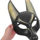 Ciieeo - Adult Mask Plastic Egyptian Anubis Cosplay Mask Egypt The God Costume Accessories Masqurade Halloween Cosplay Party Fancy Dress Photo Prop