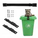 Trash Can Locks for Animals, Easy to Install, Long Lasting Bear Proof Trash Can Lock for Outdoor, Heavy Duty Raccoon Proof Garbage Lid Straps,Adjustable Heavy Duty Security Strap, 3PCS