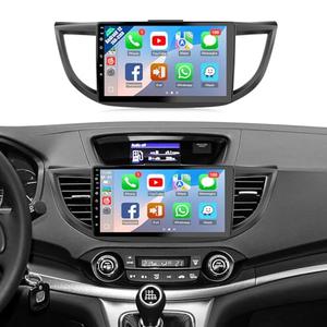 Naifay Android 12 Car Stereo for Honda CRV 2012 2013 2014 2015 2016, 2+32G 10.1inch IPS Touch Screen for CRV Head Unit, Carplay Android Auto/Bluetooth/GPS/WiFi/Backup Camera/SWC/Can Bus
