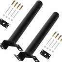 Mounting Brackets Extension Arm for Solar Street Light, Light Fixture Bracket Pole for Wall, Fence, Tree, Yard, Barn, 2pcs