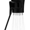 Normcore WDT Distribution Tool with Stand V3-9 Prong Needle Espresso Stirrer - 18 Needles 0.25mm / 0.3mm Thick Spring Wires - Weiss Distribution Technique - Anodized Aluminum Handle (Black)