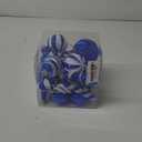 Christmas Ball Ornaments Set Shatterproof Christmas Tree Ornaments 24 PCS Painted Shaped Styles Xmas Tree for Holiday Decor,Royal Blue