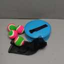 Toss and Catch Ball Set Game Kids Outdoor Toys, 4 Ball, 4 Paddles, Mesh Storage Bag, Adjustable Hand Strap