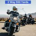 Motorcycle Helmet Bluetooth Headset 2 Way Intercom 550 Yards,HIFI Sound,Noise Cancellation,Music Share,1000mAh,Helmet Speakers Headphones FM,Easy to Connect/Use with Gloves,Waterproof,Voice Assistant