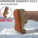 relxfeet Men's Barefoot Shoes Minimalist Cross-Trainer Shoes Wide Toe Walking Shoes Zero Drop Sole Trail Running Sneakers (Brown)