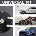 Super Loud Train Horns 12-volt electric snail waterproof high-pitch dual horns, suitable for car, truck,loud motorcycle horn bicycle and boat accessory (black)