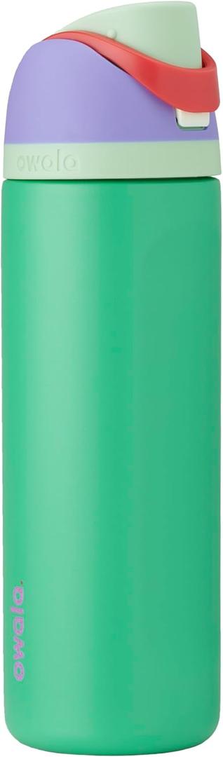 Owala Disney Princess FreeSip Insulated Stainless Steel Water Bottle with Straw for Sports and Travel, BPA-Free Sports Water Bottle, 24 oz, Ariel