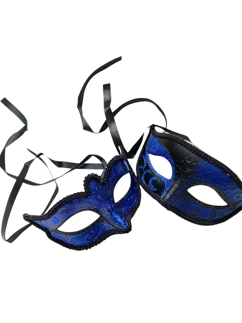 MASQSTUDIO Couples Masquerade Ball Mask Cosplay Mardi Gras Prom Dance Birthday Dad Daughters Party Wear or Cake Topper