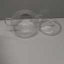 Borosilicate Glass Pot, 2.5 Quart Saucepan With Lid, Microwave, Stove and Dishwasher Safe